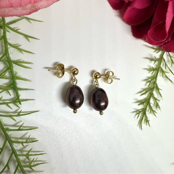 Saval Jewelry Jewelry - NEW⚜️Tahitian Freshwater Pearl Earrings